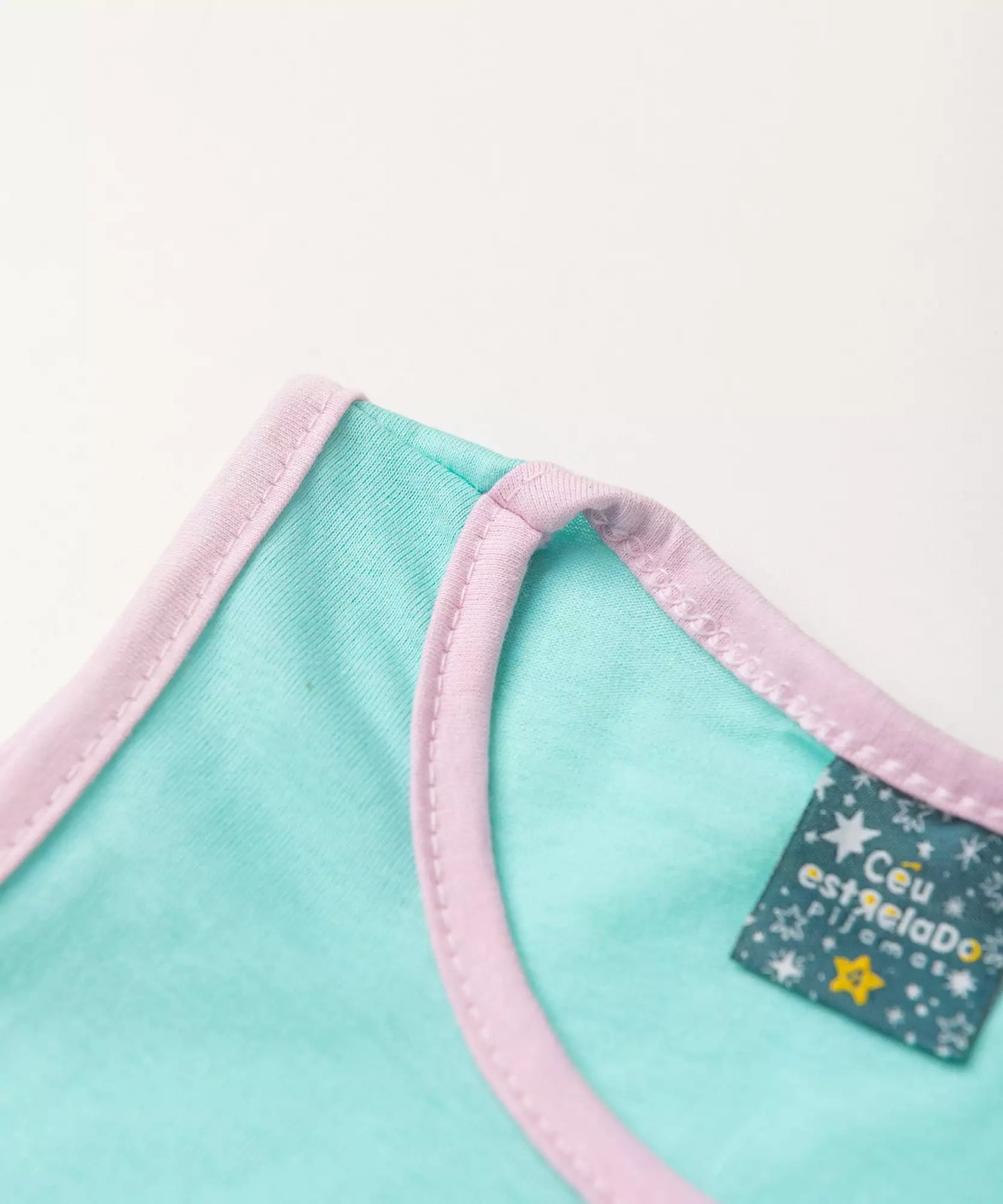 Pijama de Verão Infantil para Menina Relax Verde