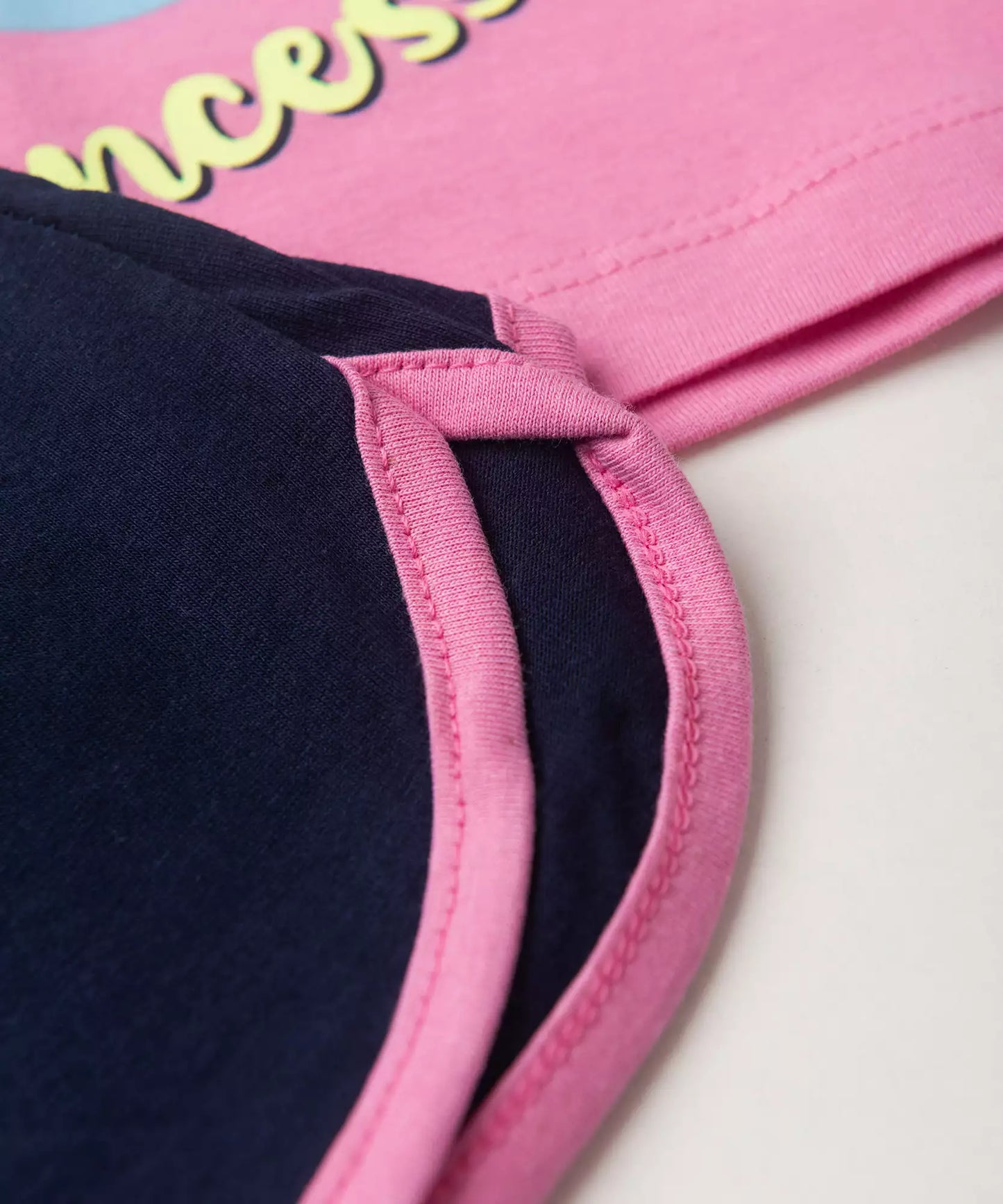 Pijama de Verão Infantil para Menina Sleeping Rosa