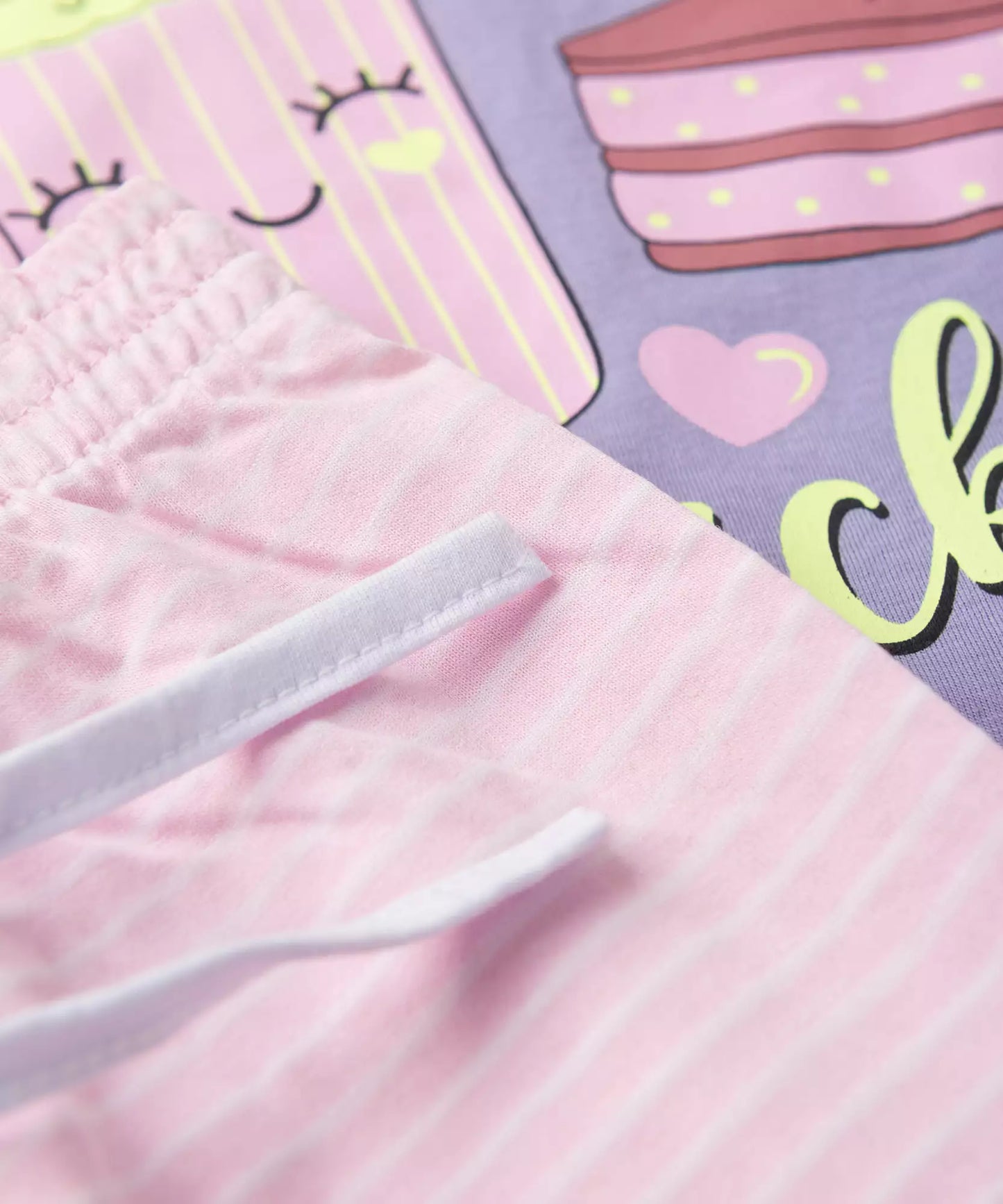 Pijama de Verão Infantil para Menina Snacker Lilás