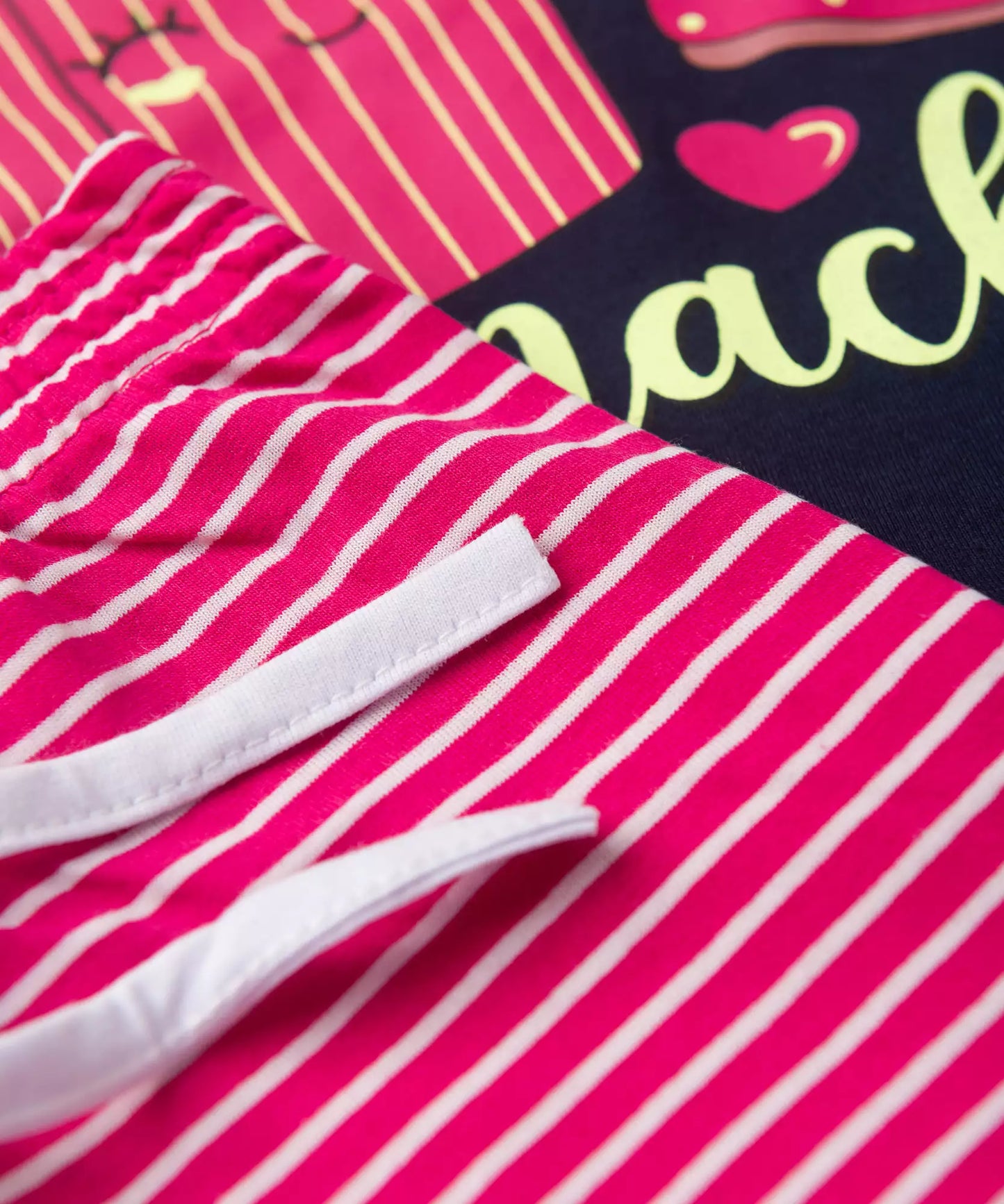 Pijama de Verão Infantil para Menina Snacker Marinho