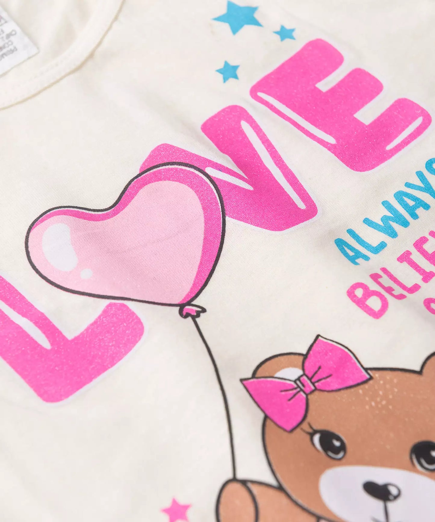 Pijama de Verão para Menina Always Shine Marfim