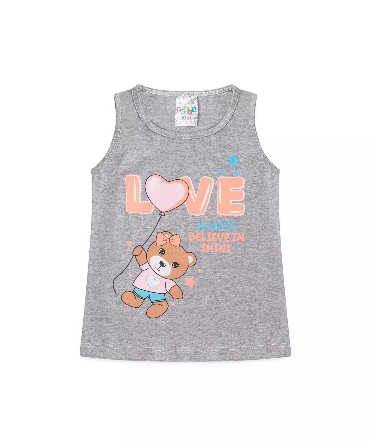 Pijama de Verão para Menina Always Shine Mescla