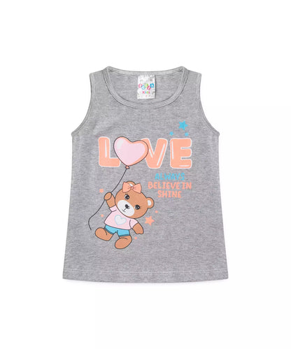 Pijama de Verão para Menina Always Shine Mescla