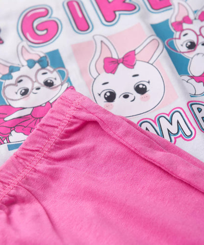 Pijama de Verão para Menina Dream Big Branco