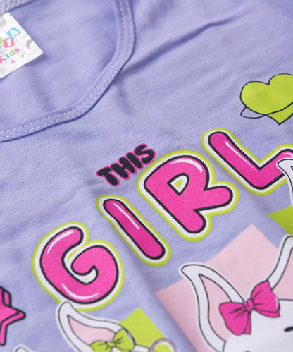 Pijama de Verão para Menina Dream Big Lilás