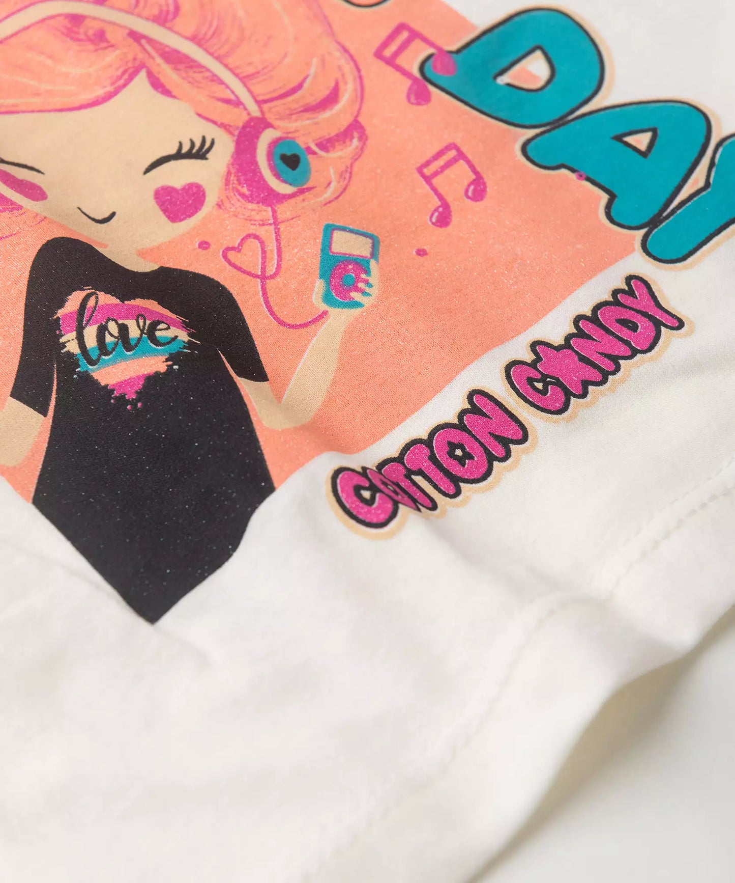 Pijama de Verão para Menina Dreams Day Marfim