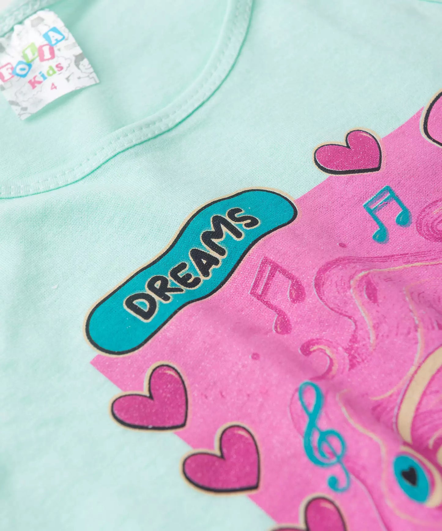 Pijama de Verão para Menina Dreams Day Verde