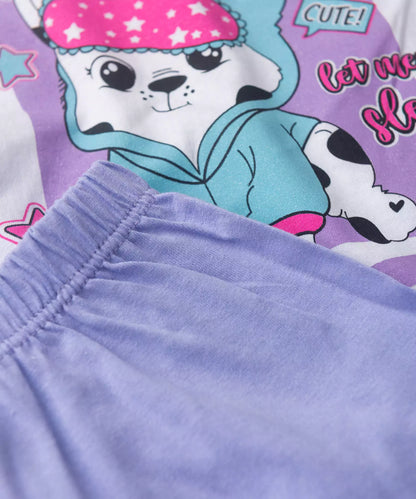 Pijama de Verão para Menina Happy Day Branco
