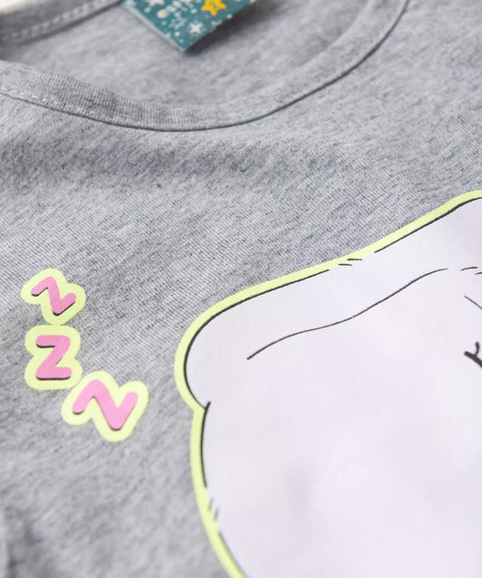 Pijama de Verão para Menina Love Sleep Mescla