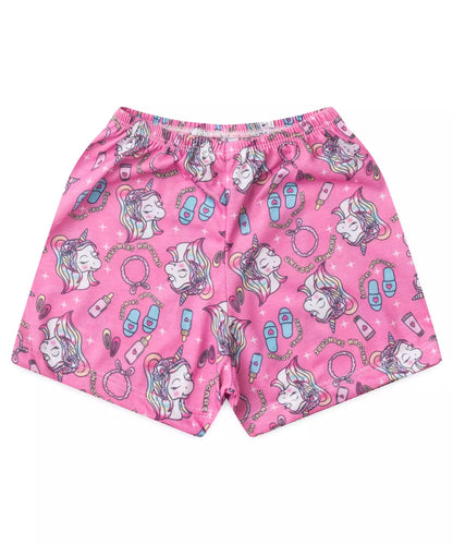 Pijama de Verão para Menina Unicorn Skincare Azul