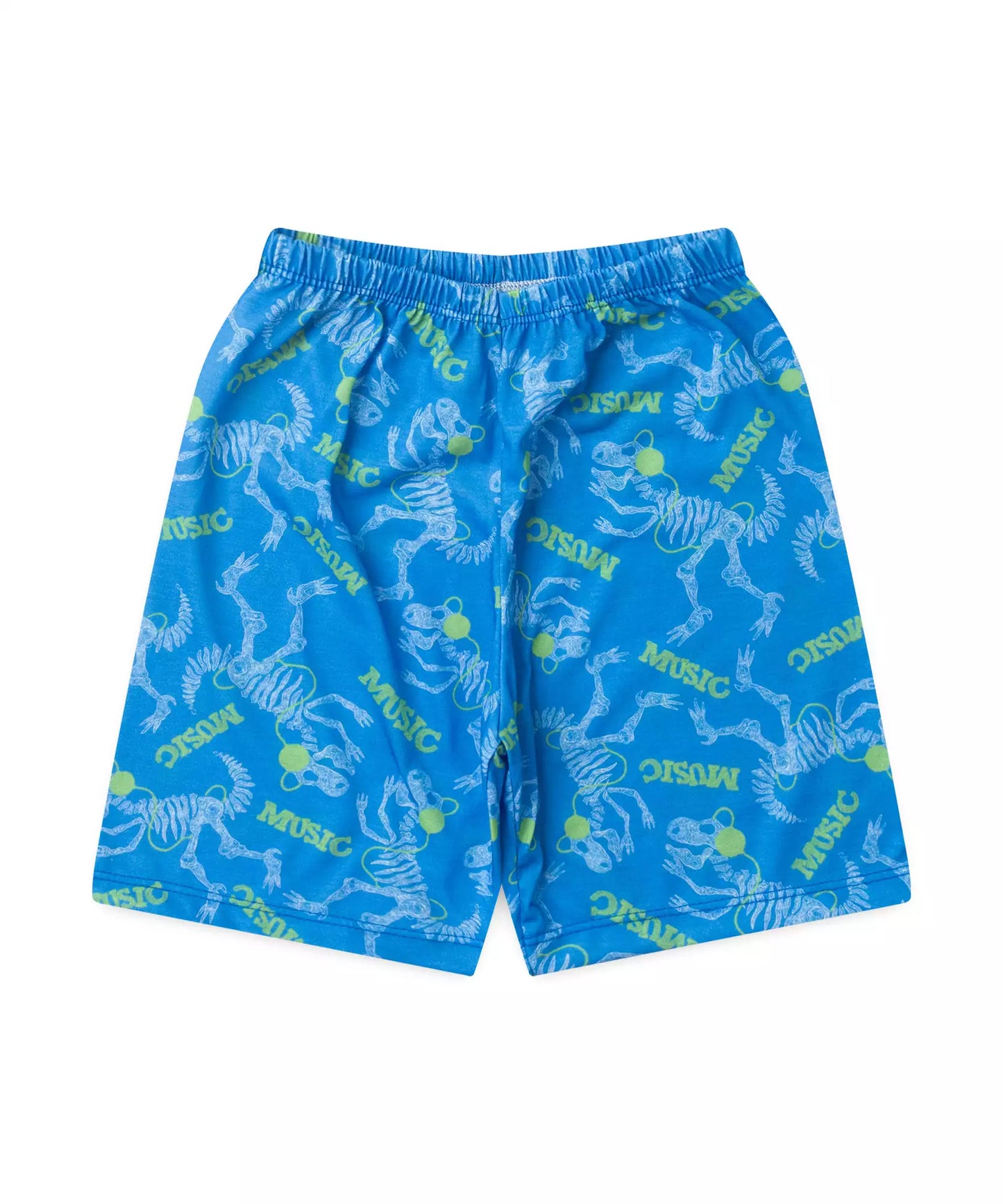 Pijama de Verão para Menino Dino Music Azul
