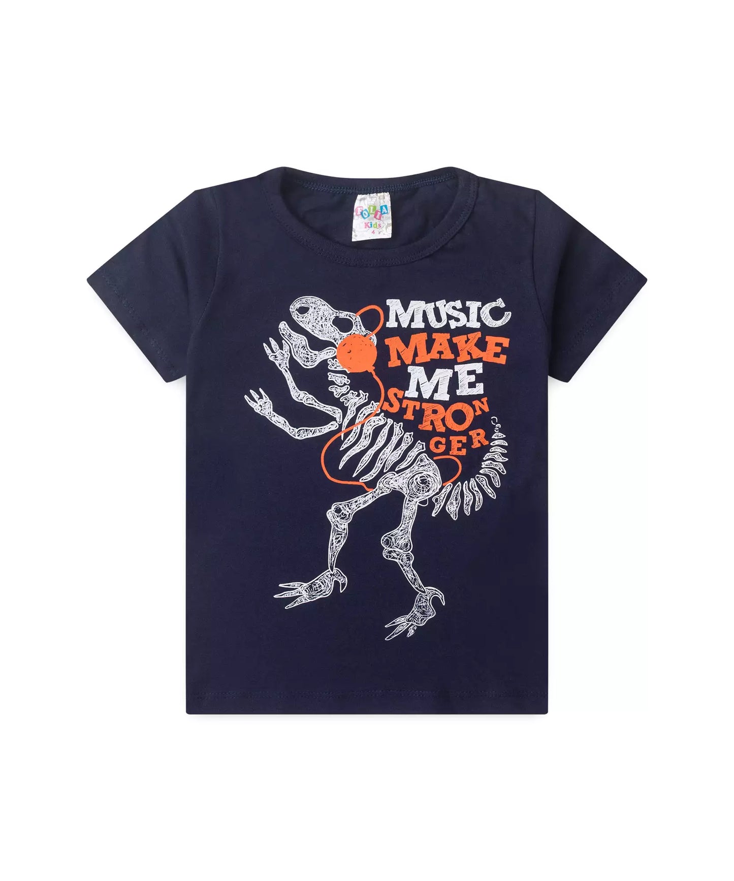 Pijama de Verão para Menino Dino Music Marinho