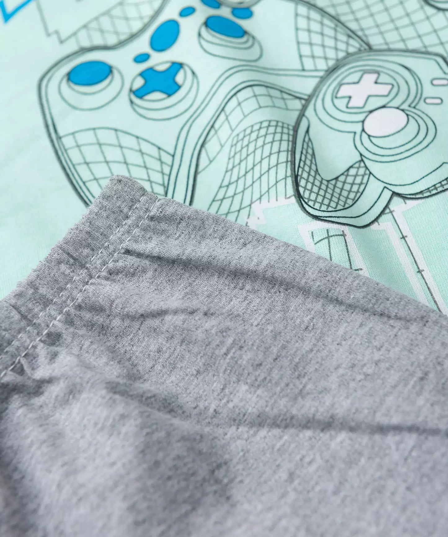 Pijama de Verão para Menino Game On Verde