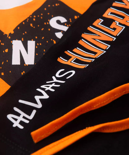 Pijama de Verão para Menino Monster Laranja