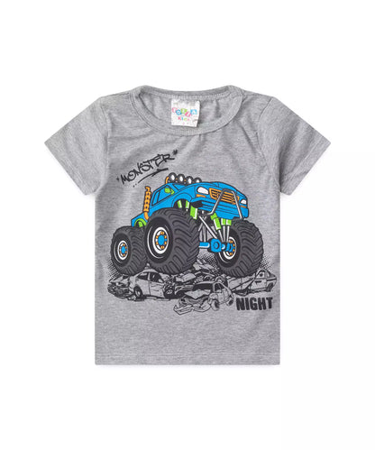 Pijama de Verão para Menino Monster Night Mescla