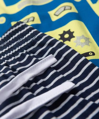 Pijama de Verão para Menino Robot Verde