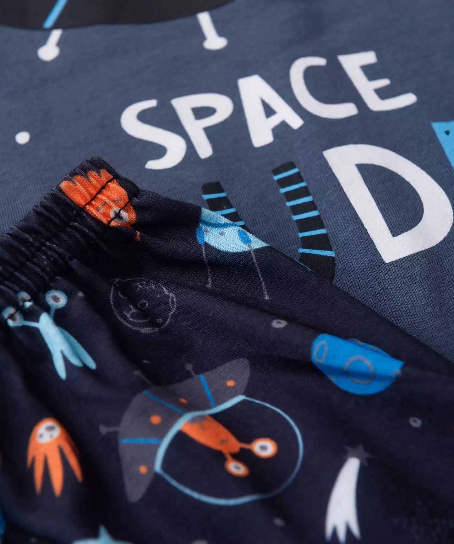 Pijama de Verão para Menino Space Dude Chumbo