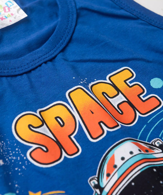 Pijama de Verão para Menino Space Explorer Azul