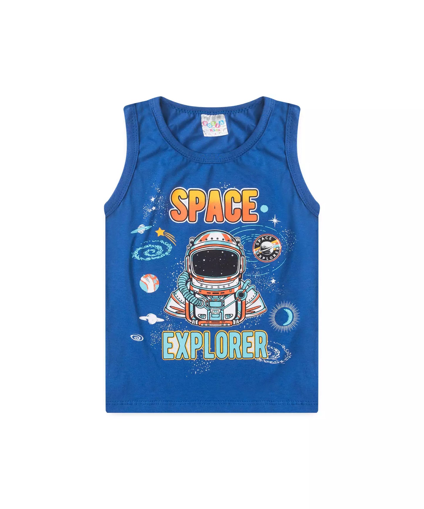 Pijama de Verão para Menino Space Explorer Azul