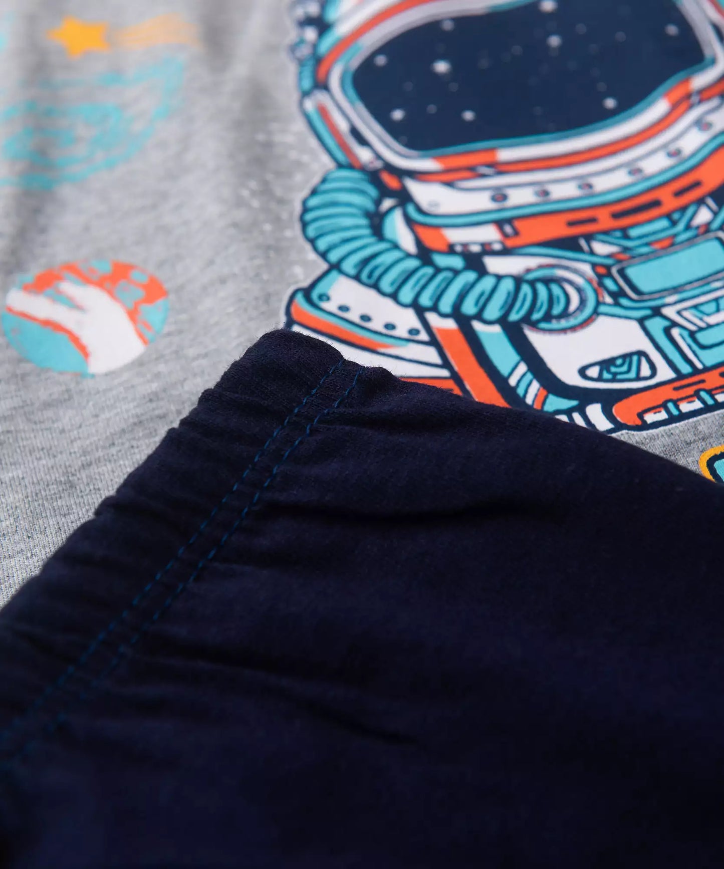Pijama de Verão para Menino Space Explorer Mescla
