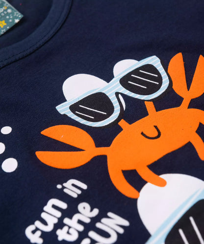 Pijama de Verão para Menino Sun Marinho