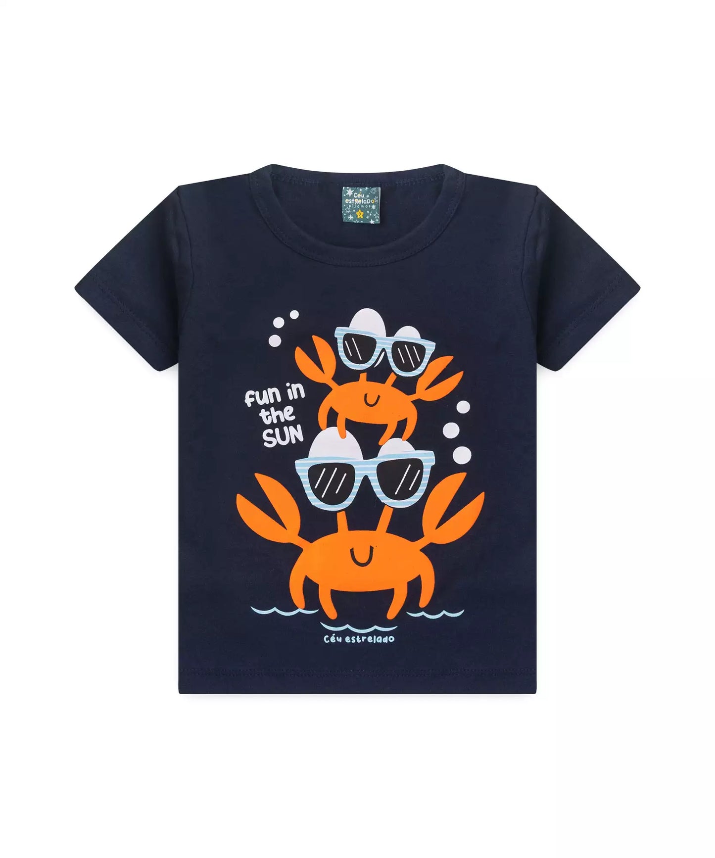 Pijama de Verão para Menino Sun Marinho