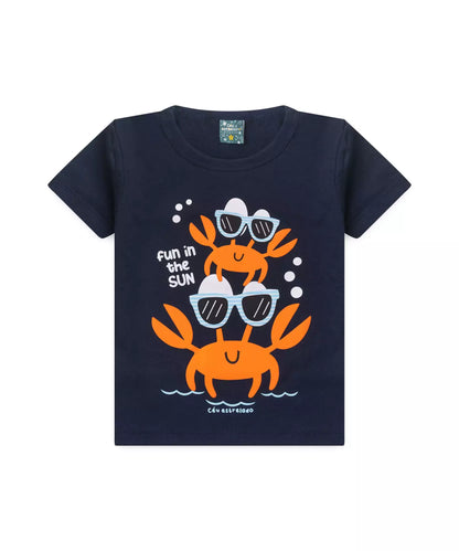 Pijama de Verão para Menino Sun Marinho