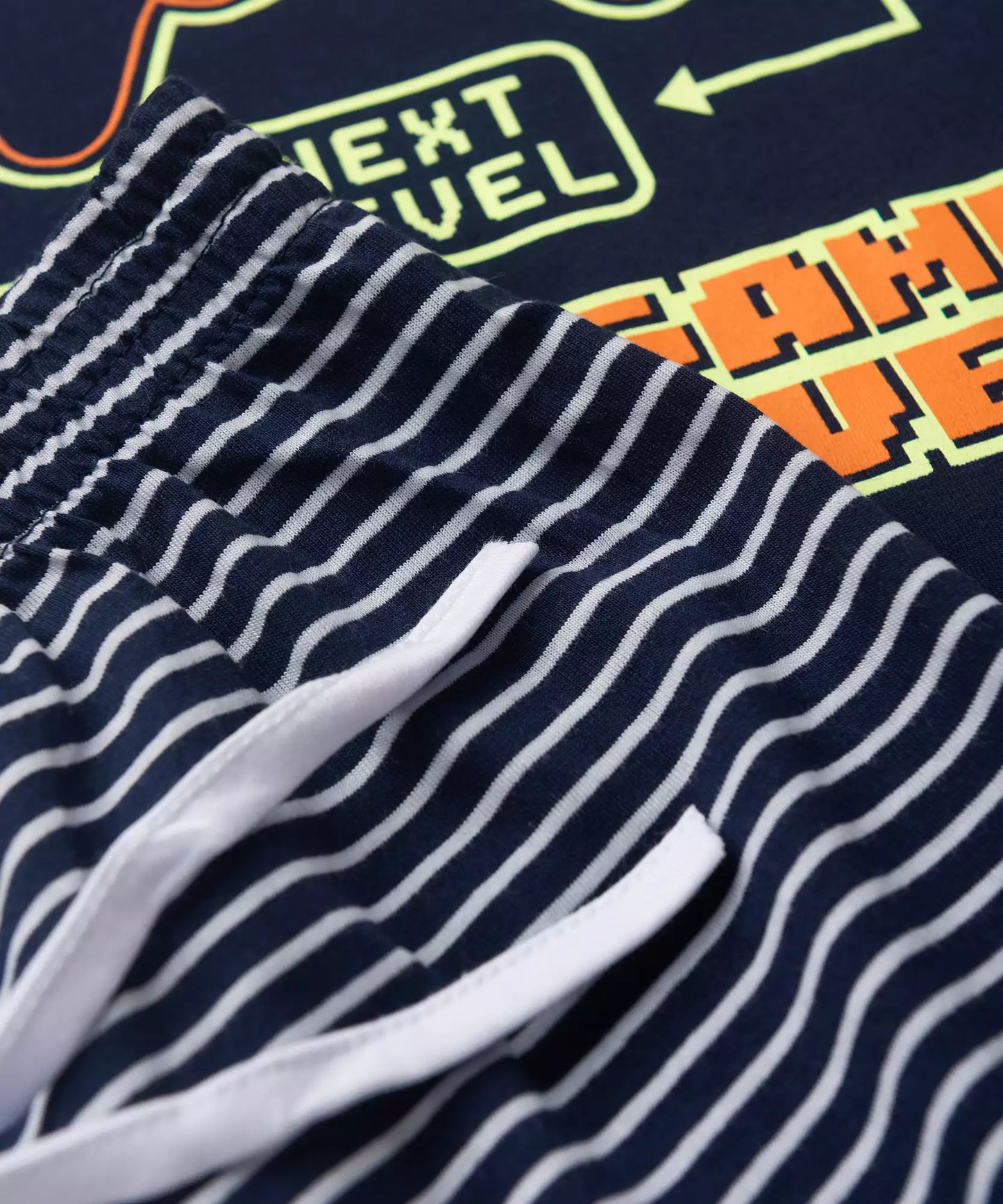 Pijama Infantil de Verão para Menino Game Marinho