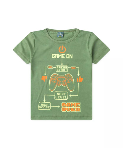 Pijama Infantil de Verão para Menino Game Verde