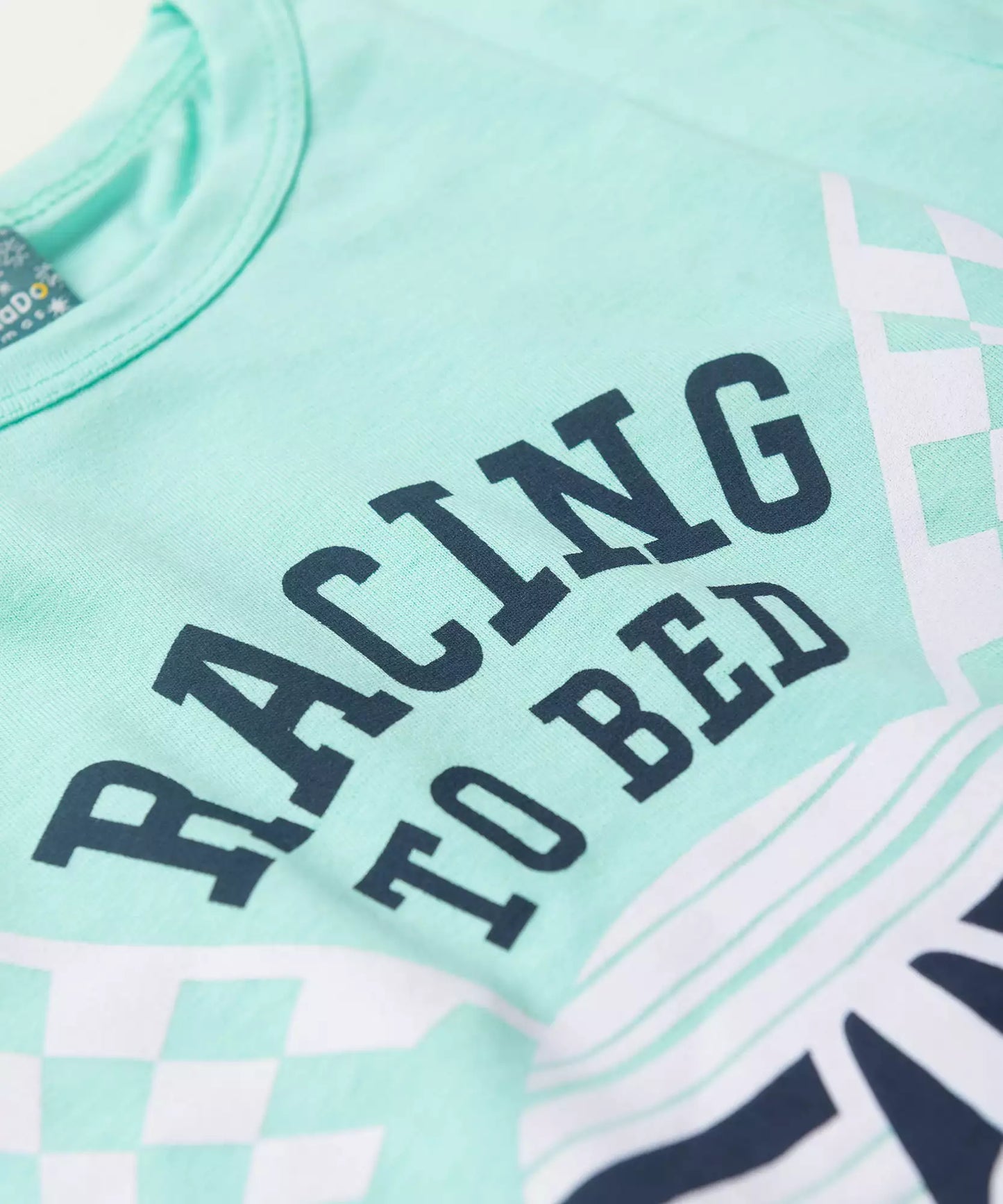 Pijama Infantil de Verão para Menino Racing Verde