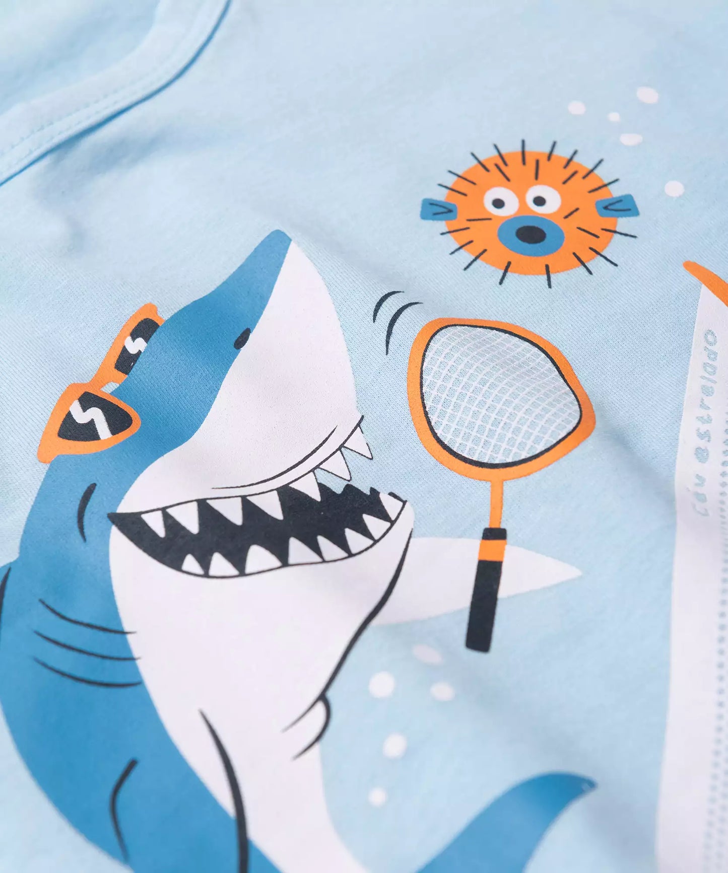 Pijama Infantil de Verão para Menino Sea Azul Claro