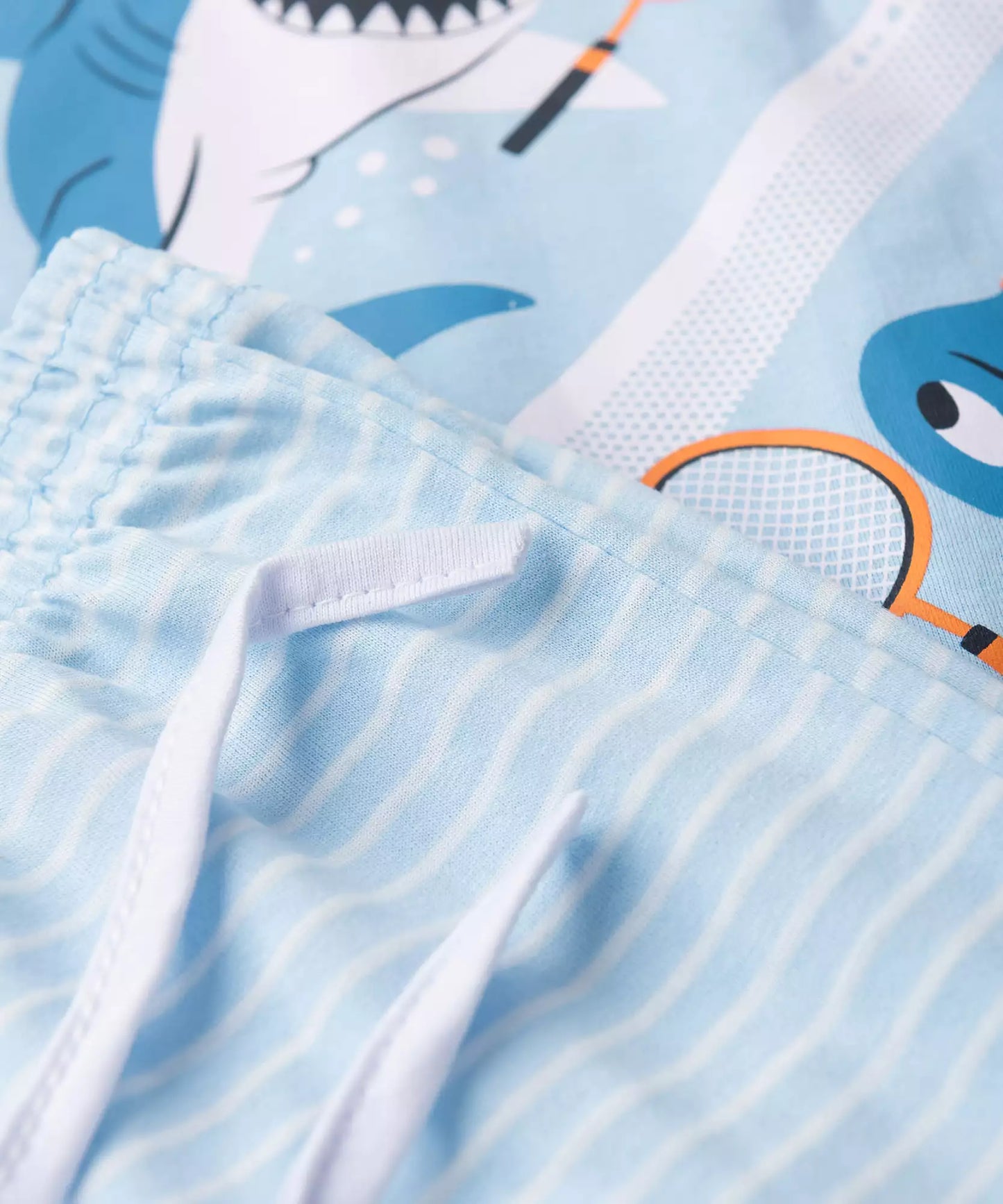 Pijama Infantil de Verão para Menino Sea Azul Claro