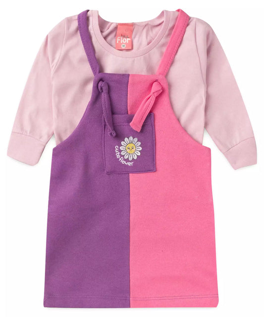 Salopete de Inverno para Bebê Menina Florzinha Roxa