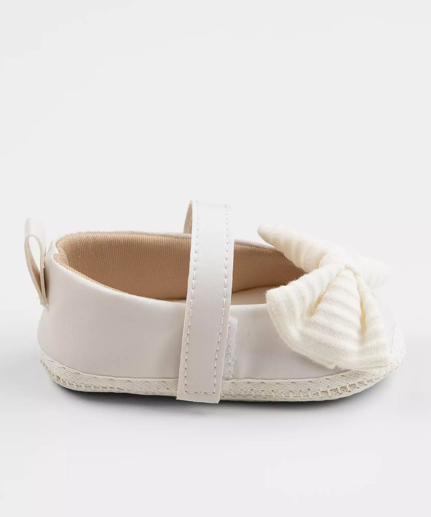Sapatilha para Bebê Menina com Velcro Branca