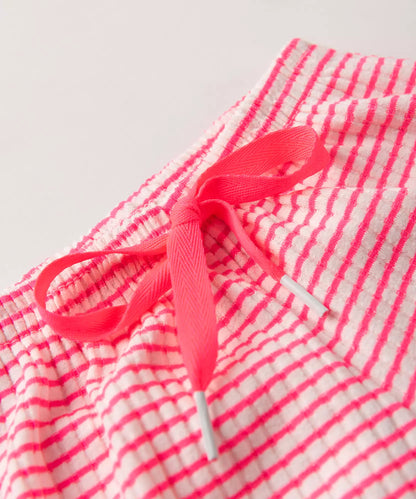 Short para Bebê Menina Listrado Pink