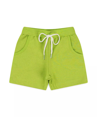 Short para Bebê Menino com Bolso Verde