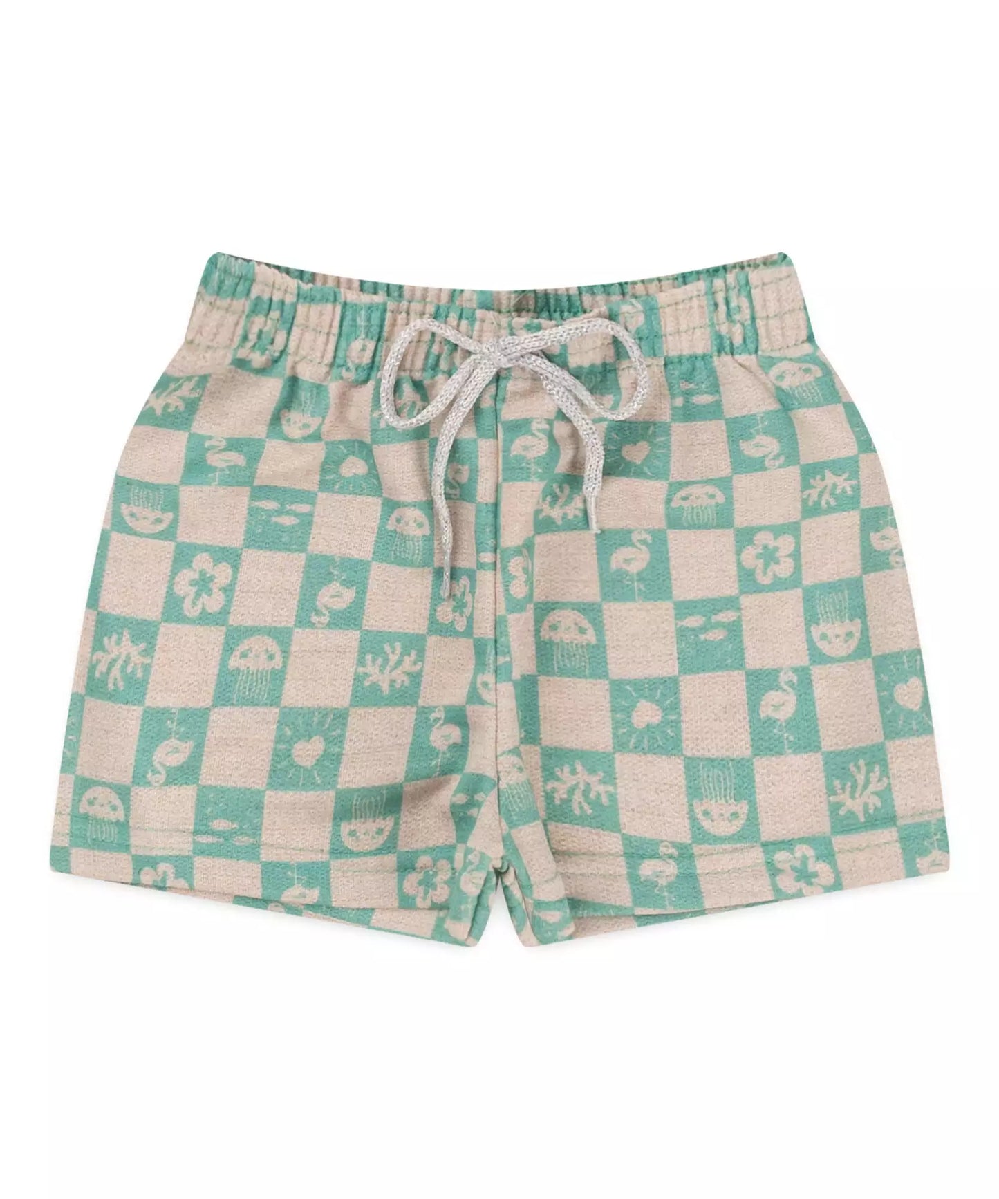 Short para Menina Estampado Verde