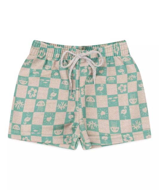 Short para Menina Estampado Verde