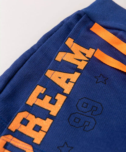 Short Saia Infantil Feminino Estampado Marinho