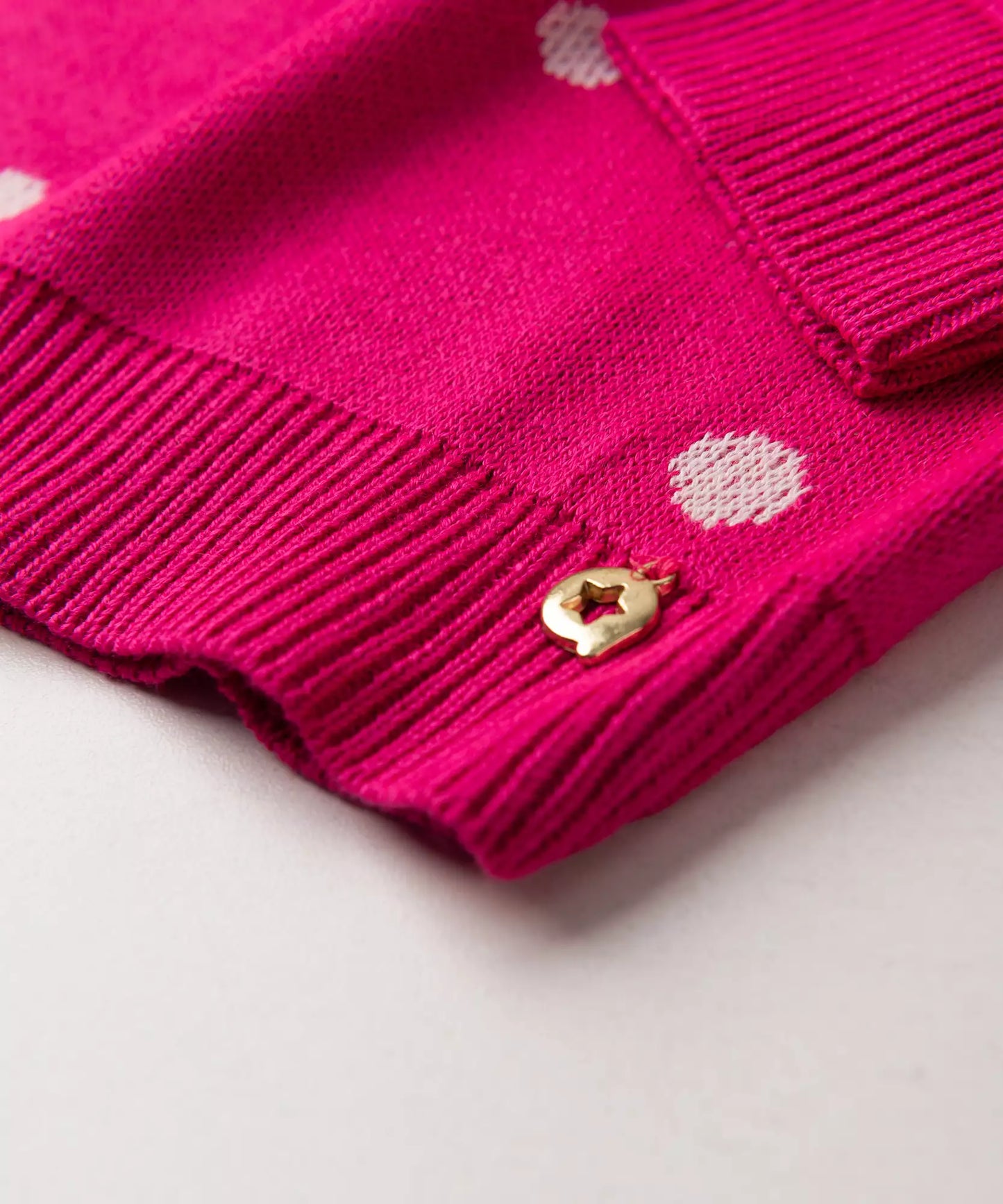 Suéter Infantil Feminino Bolinhas Pink