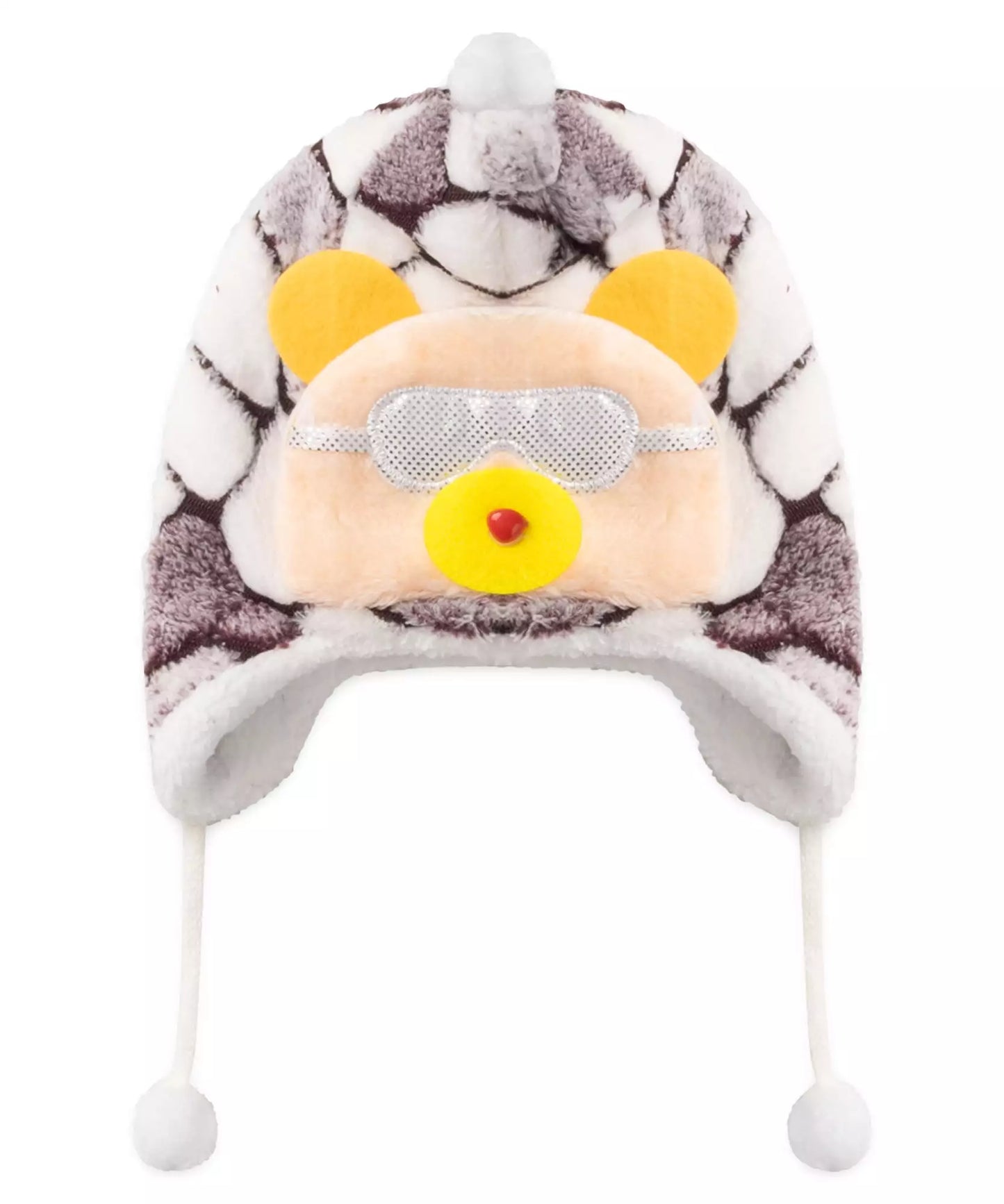Touca Aviador para Bebê Menino Urso Marrom