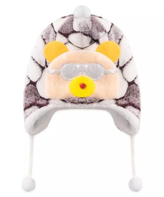 Touca Aviador para Bebê Menino Urso Marrom