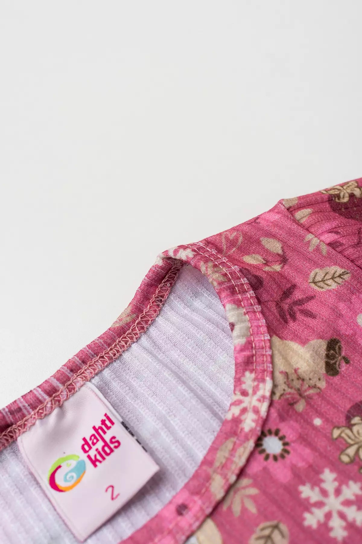 Vestido de Frio Infantil Menina Jardim Encantado Rosa
