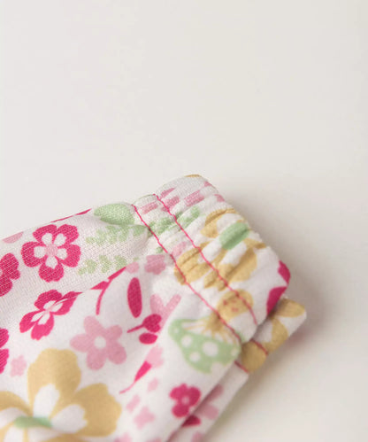Vestido de Inverno Infantil Floral Pink