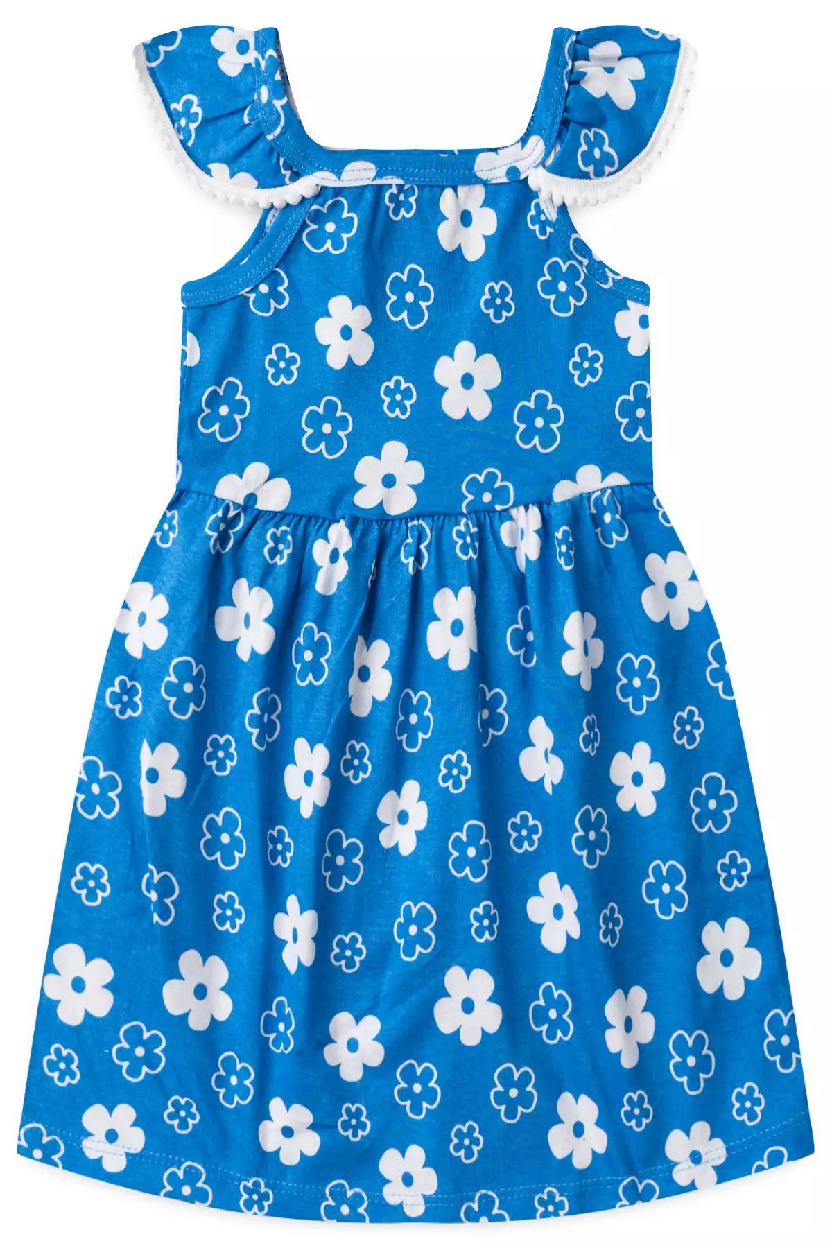 Vestido de Verão para Menina Florzinha Azul