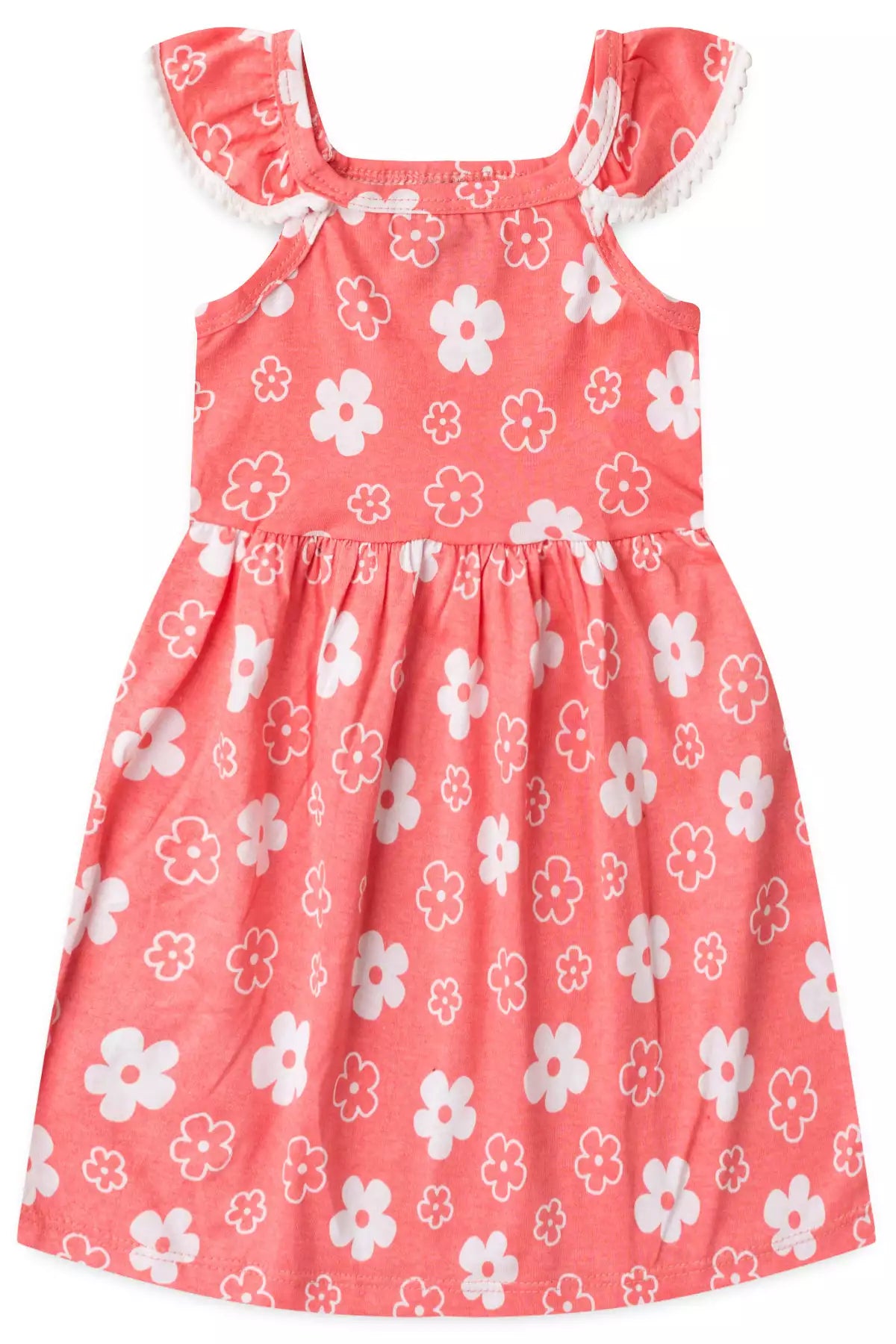 Vestido de Verão para Menina Florzinha Rosa