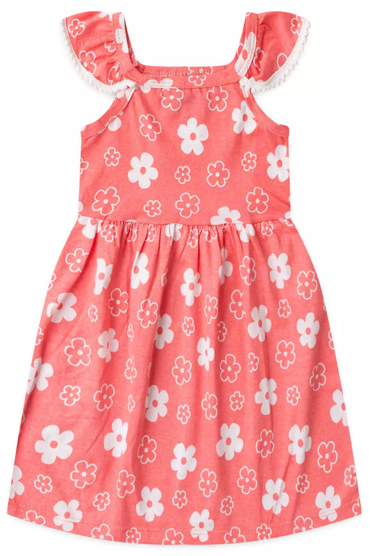 Vestido de Verão para Bebê Menina Florzinha Rosa