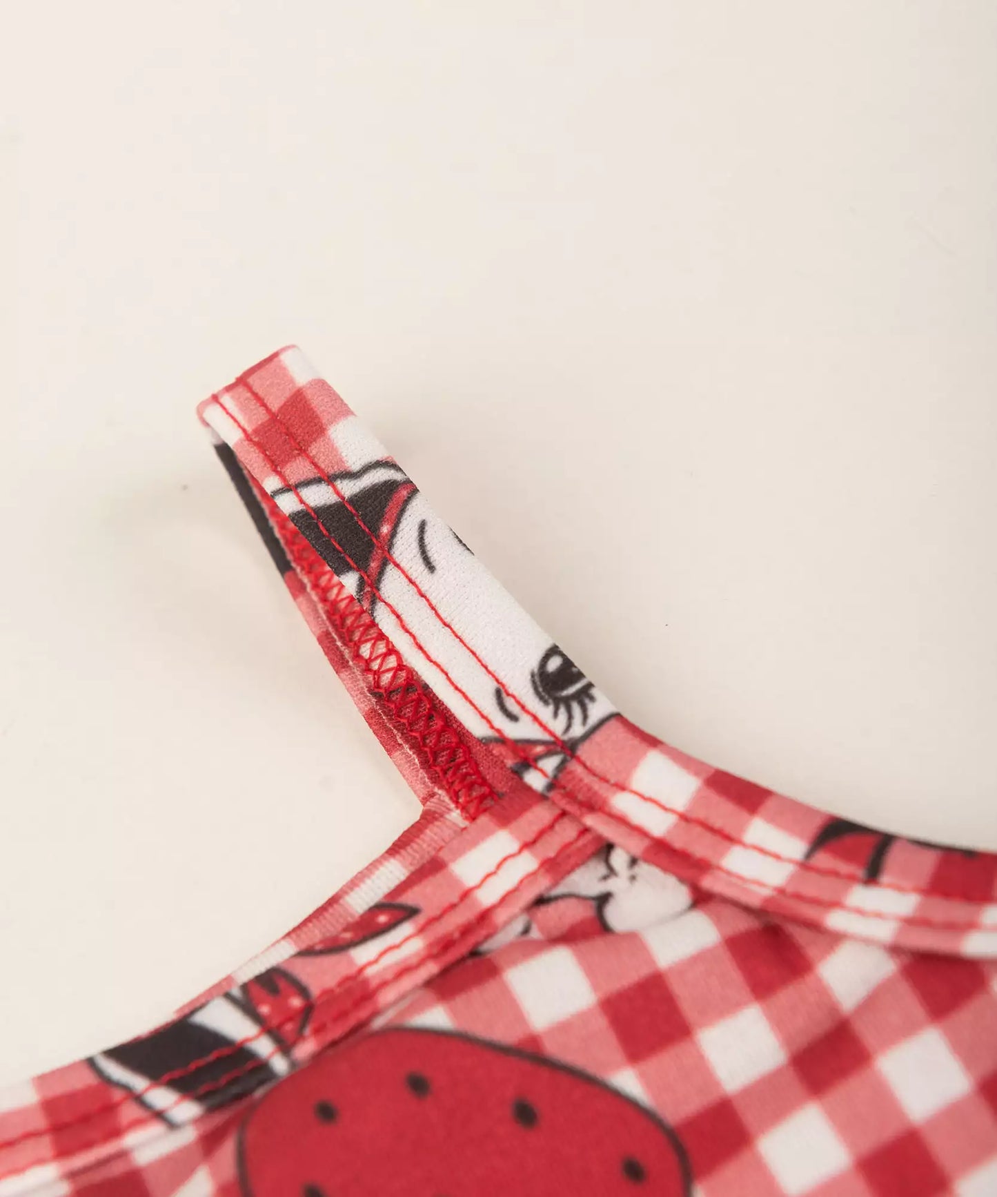 Vestido de Verão Infantil Moranguinhos Vermelho