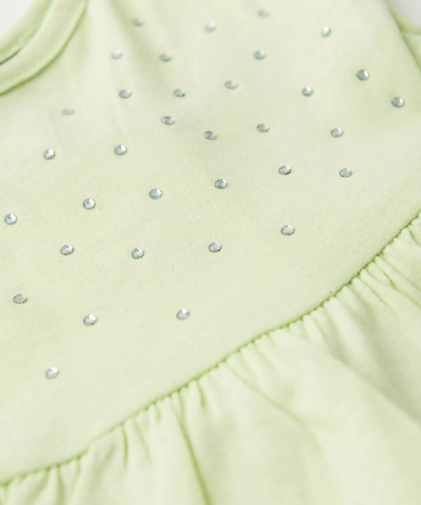 Vestido de Verão para Bebê Menina Limãozinho Verde