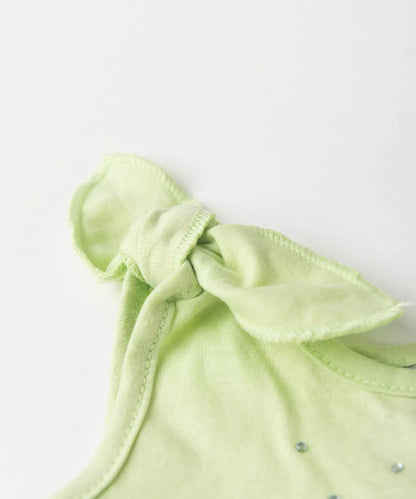 Vestido de Verão para Bebê Menina Limãozinho Verde